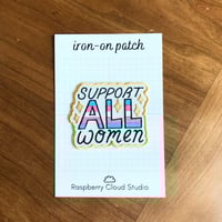 Image 2 of Support All Women Iron-On Patch