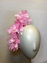 Image 1 of Soft  pink flower trail. 