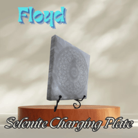 Image 4 of Floyd; Etched Selenite Charging Slab