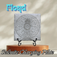 Image 1 of Floyd; Etched Selenite Charging Slab