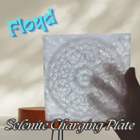 Image 2 of Floyd; Etched Selenite Charging Slab