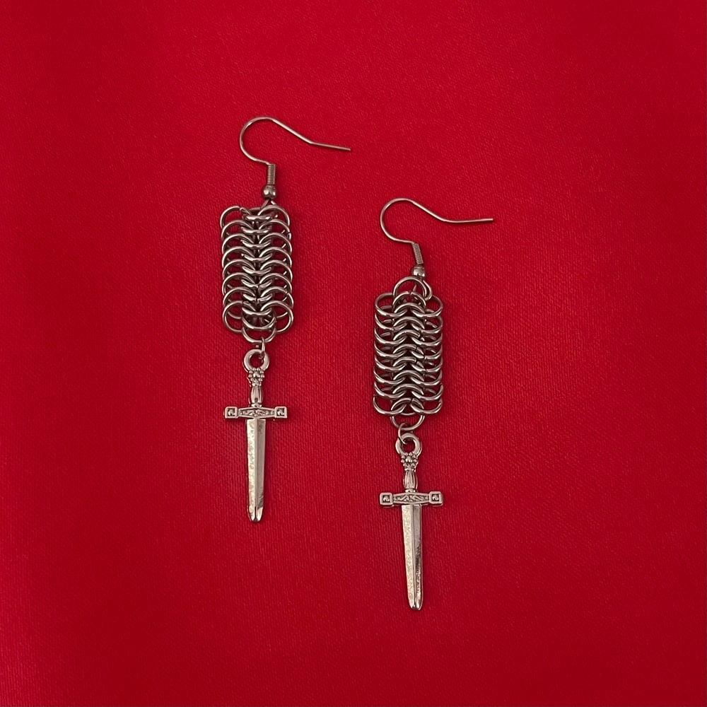 Image of sword earrings 🗡️