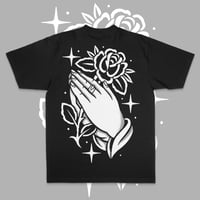 Image 1 of PRAYER TEE - BLACK