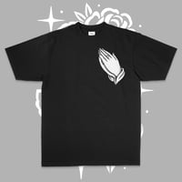 Image 2 of PRAYER TEE - BLACK