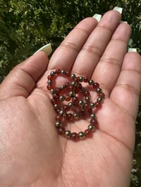 Image 1 of Carnelian & Hematite Ring 