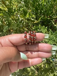 Image 2 of Carnelian & Hematite Ring 