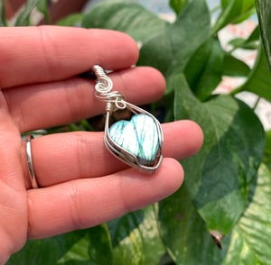 Labradorite Heart Pendant