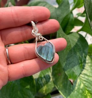 Labradorite Heart Pendant