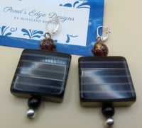 Striped Square Earrings- Bead and Chat Project