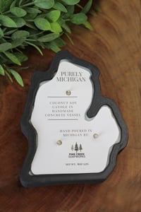 Image 1 of Michigan Concrete Candle