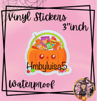 Pumpkin candy Vinyl Sticker 