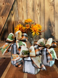 Image 5 of Farm Truck Rustic White Pumpkin Trio Set