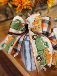 Image 3 of Farm Truck Rustic White Pumpkin Trio Set