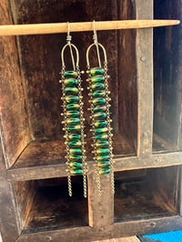 Image 6 of Green Cathedral earrings/ n7