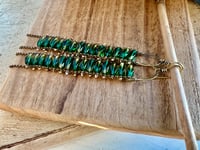 Image 7 of Green Cathedral earrings/ n7