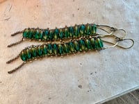 Image 13 of Green Cathedral earrings/ n7