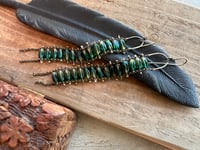 Image 14 of Green Cathedral earrings/ n7