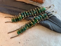 Image 23 of Green Cathedral earrings/ n7