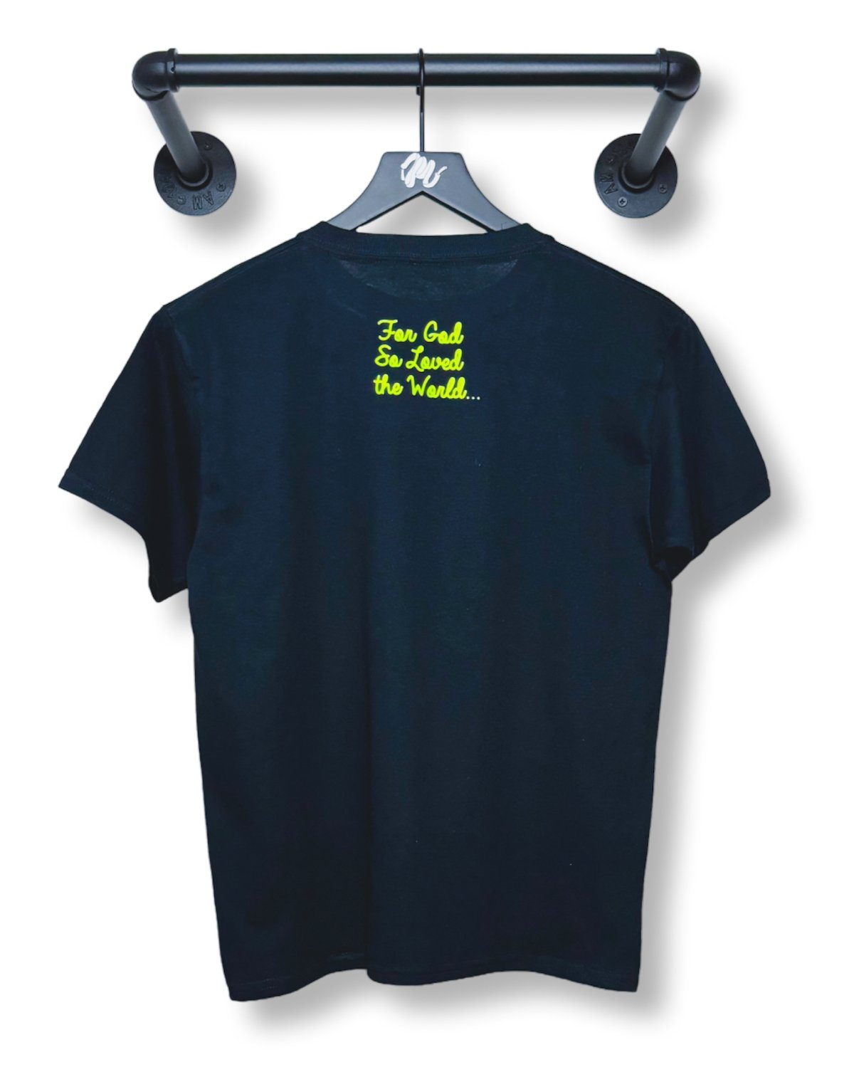 Image of Jesus. Block Tee Youth-Black/Multicolor