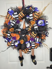 Image 2 of 24" Round Holloween Wreath