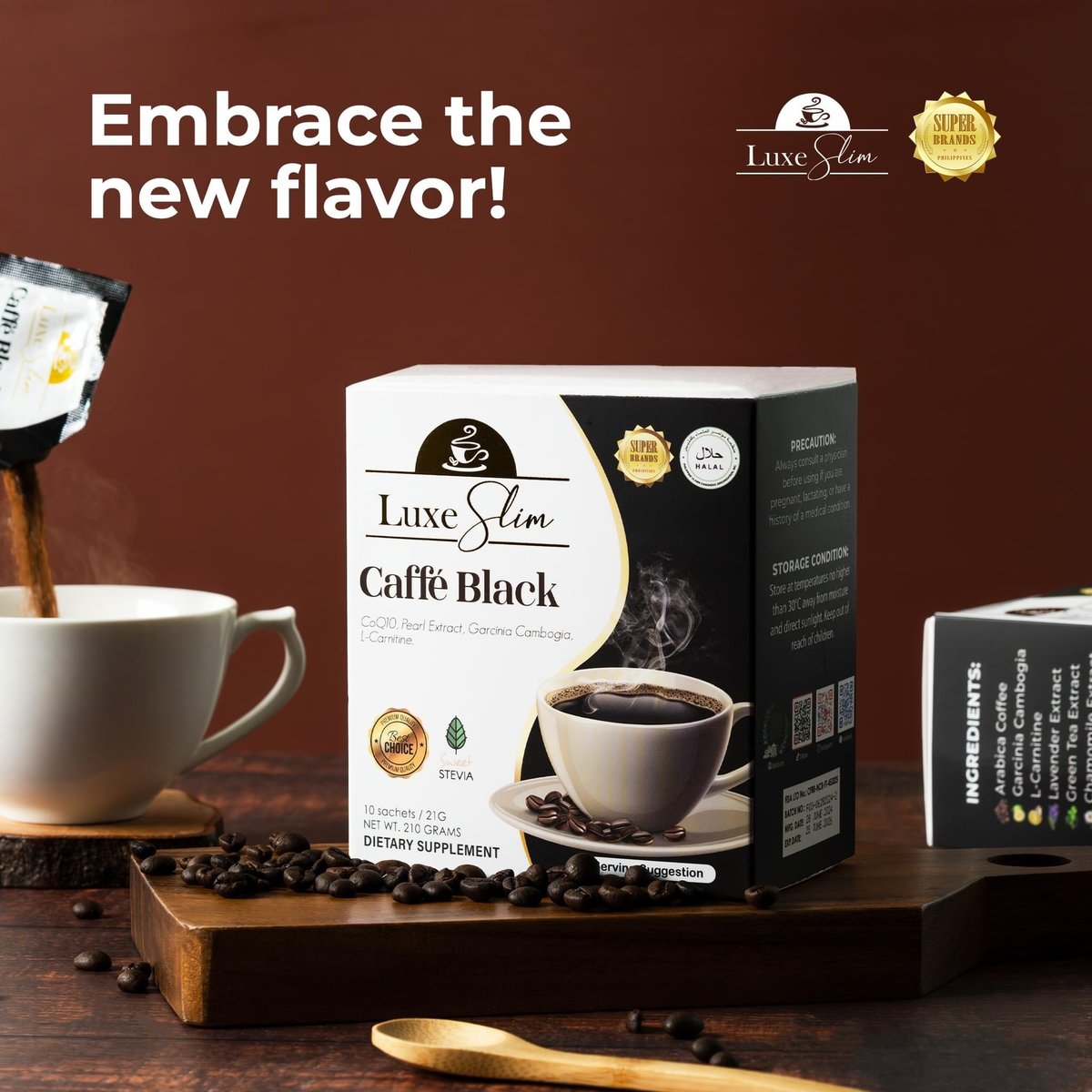 LUXE SLIM Caffe Black | AllThingsByKriz