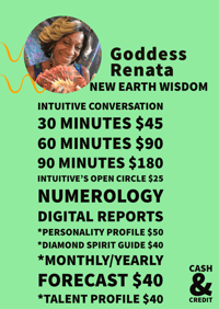 Image 1 of Intuitive Numerology Conversation with Goddess Renata