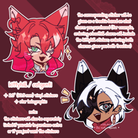 [HSR] kittyhill / catgenti vinyl stickers