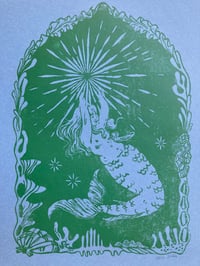 Image 2 of Mermaid Linocut Print - Assorted Colours