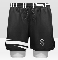 Image 3 of Mindset Men's Sports Shorts with Compression