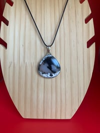 Image of PENDENTIF ARGENT 925 AGATE DENDRITIQUE