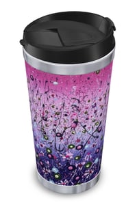 Image 3 of 'Pink Poppies' Thermal Flask