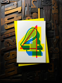 Image 6 of 4th birthday / anniversary | letterpress card
