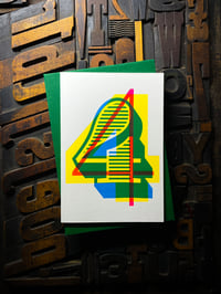 Image 8 of 4th birthday / anniversary | letterpress card
