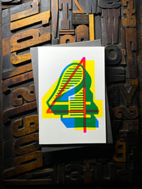 Image 4 of 4th birthday / anniversary | letterpress card