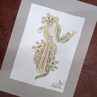 Coatl in Macuahuitl print by Danny Boy