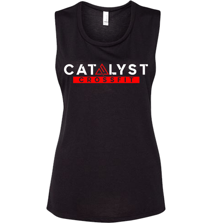 PRE-ORDER: Women's Catalyst CrossFit Logo Flowy Scoop Muscle Tank