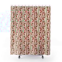 Image 1 of Jingle Bell Santa Shower Curtain