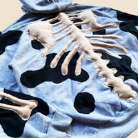 Image 8 of REWORKED NIKE FLOW 3D PUFF SKELETON HOODIE SIZE L