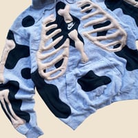 Image 7 of REWORKED NIKE FLOW 3D PUFF SKELETON HOODIE SIZE L