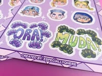 Image 3 of JJBA Sticker Sheet