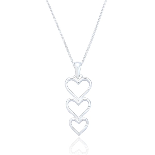 Image of Clemence heart pendant & chain EP702