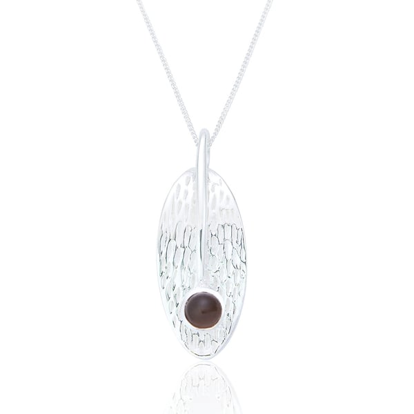 Image of Ethel smoky quartz pendant & chain EP526