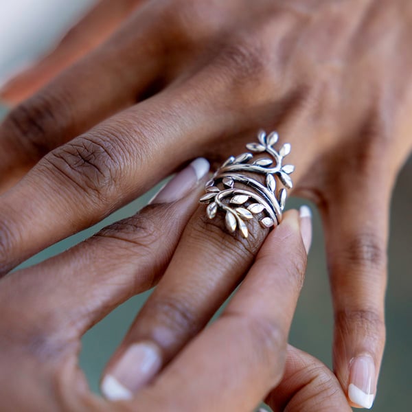 Image of Rina vine statement ring 