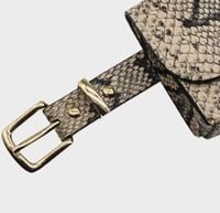 Image 4 of Snakeprint Waist Belt Purse