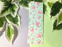 Image 1 of Cute Melon Bookmark for book lovers, planners, notebooks, collecting