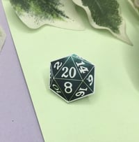 Image 1 of Handmade D20 Dice Pin