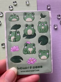 Image 3 of Cute Frogs Sticker Pack