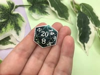 Image 3 of Handmade D20 Dice Pin