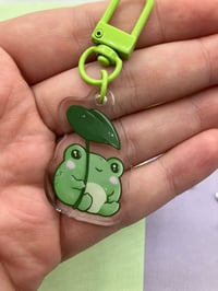 Image 5 of Mini Frog Acrylic Charm, Cute Frog Keychain