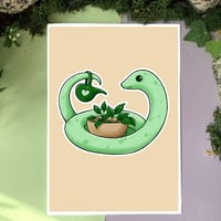 Cute Art Print - Plant Snake